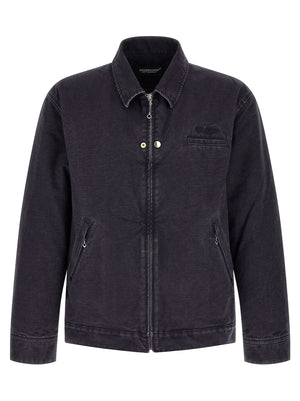 Undercover Blaue Baumwolljacke in voller Länge