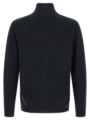 Ballantyne Blauer Kaschmir-Cardigan