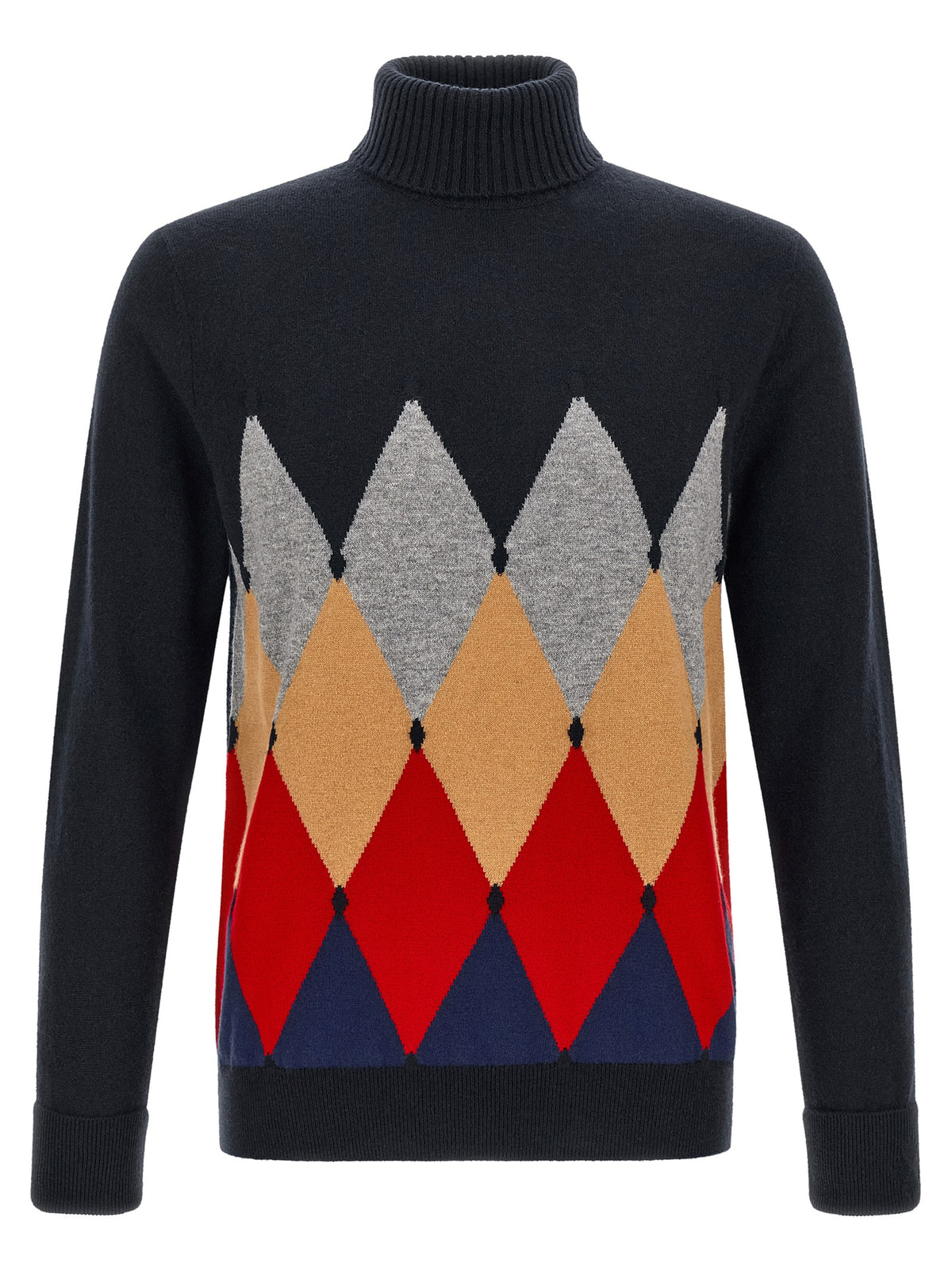 Ballantyne Blauer Kaschmir-Cardigan