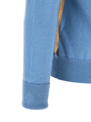 Ballantyne Blauer Kaschmir-Cardigan