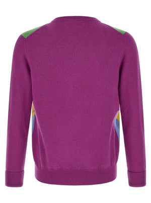 Ballantyne Mehrfarbige Kaschmir-Strickjacke