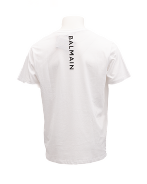 Balmain Weißes Baumwoll-T-Shirt