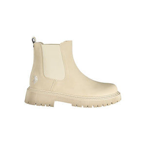 U.S. POLO ASSN. Beige Polyurethane Damen-Stiefeletten