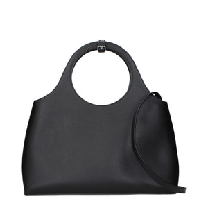 Courrèges Schwarze Lederhandtasche