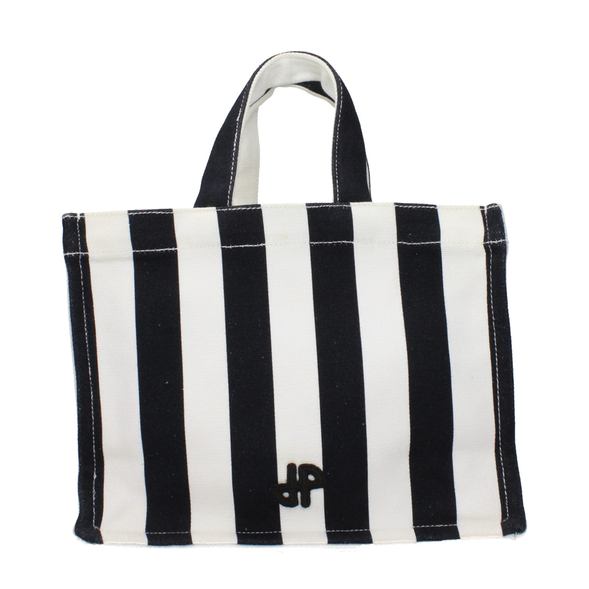 Patou Schwarze Stoffhandtasche