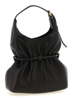 Balmain Schwarze Lammleder-Schultertasche