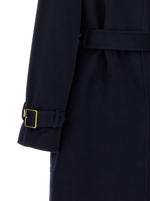 Elisabetta Franchi Blauer Wollmantel