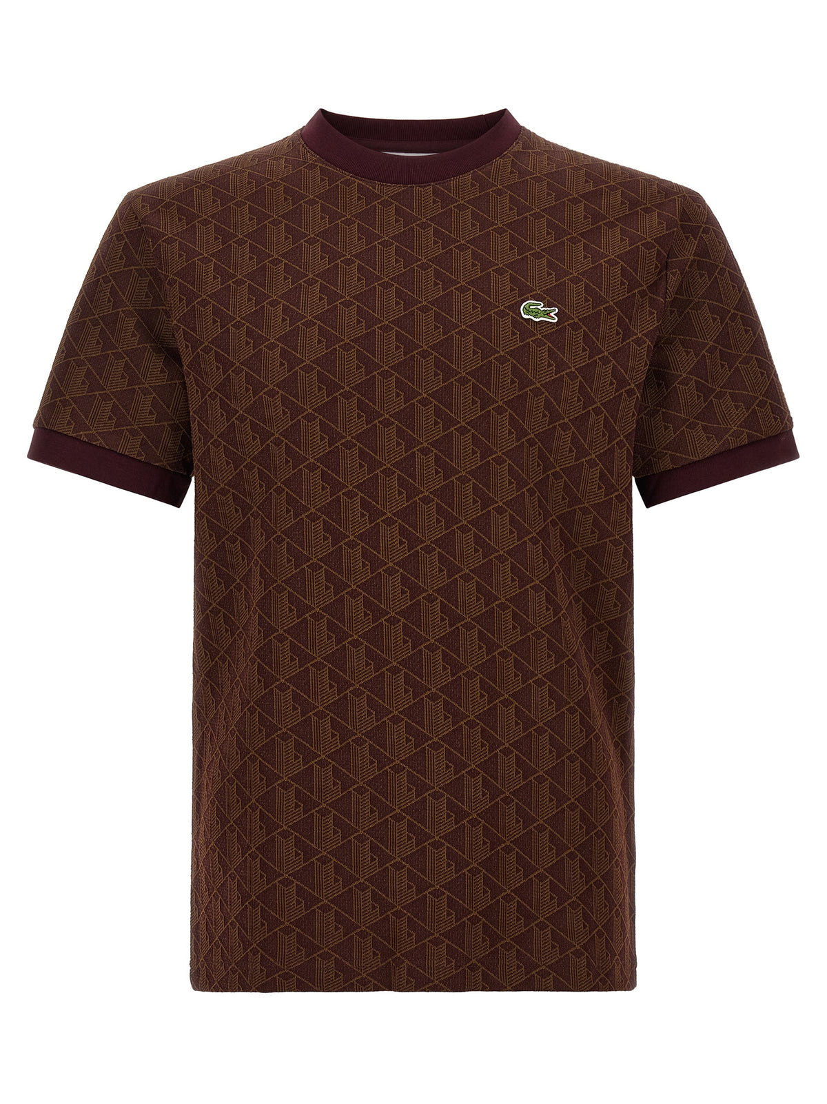 Lacoste Braunes T-Shirt aus Polyester