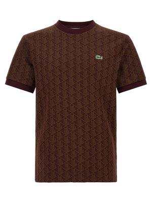 Lacoste Braunes T-Shirt aus Polyester