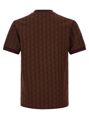 Lacoste Braunes T-Shirt aus Polyester