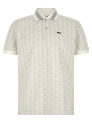 Lacoste Weißes Poloshirt aus Polyester
