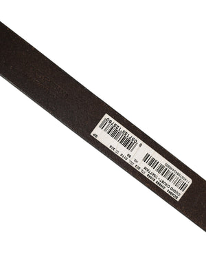 Dolce & Gabbana Brauner Leder Gürtel mit silberfarbener Metallschnalle