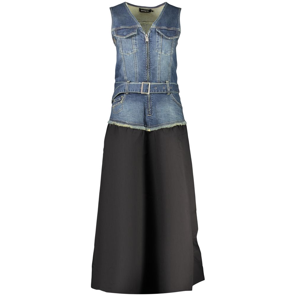 Desigual Schwarzes Baumwollkleid