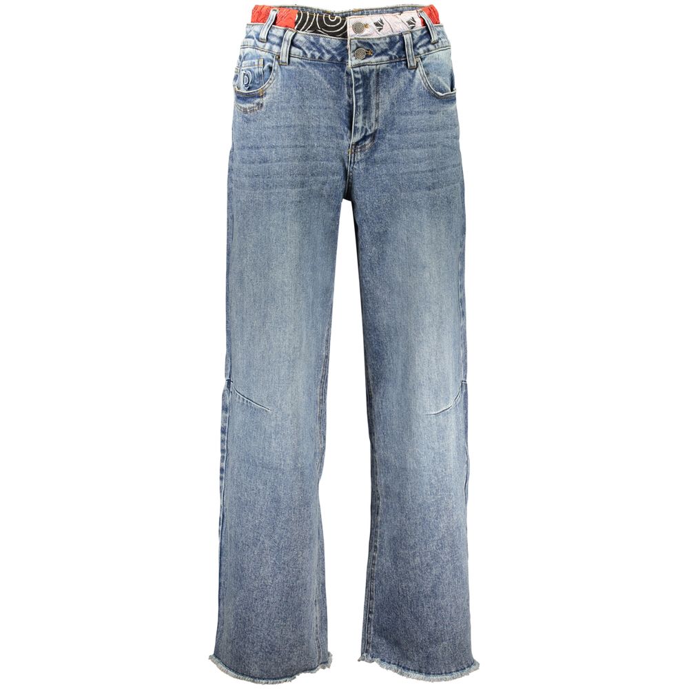 Desigual Blaue Baumwolljeans für Damen
