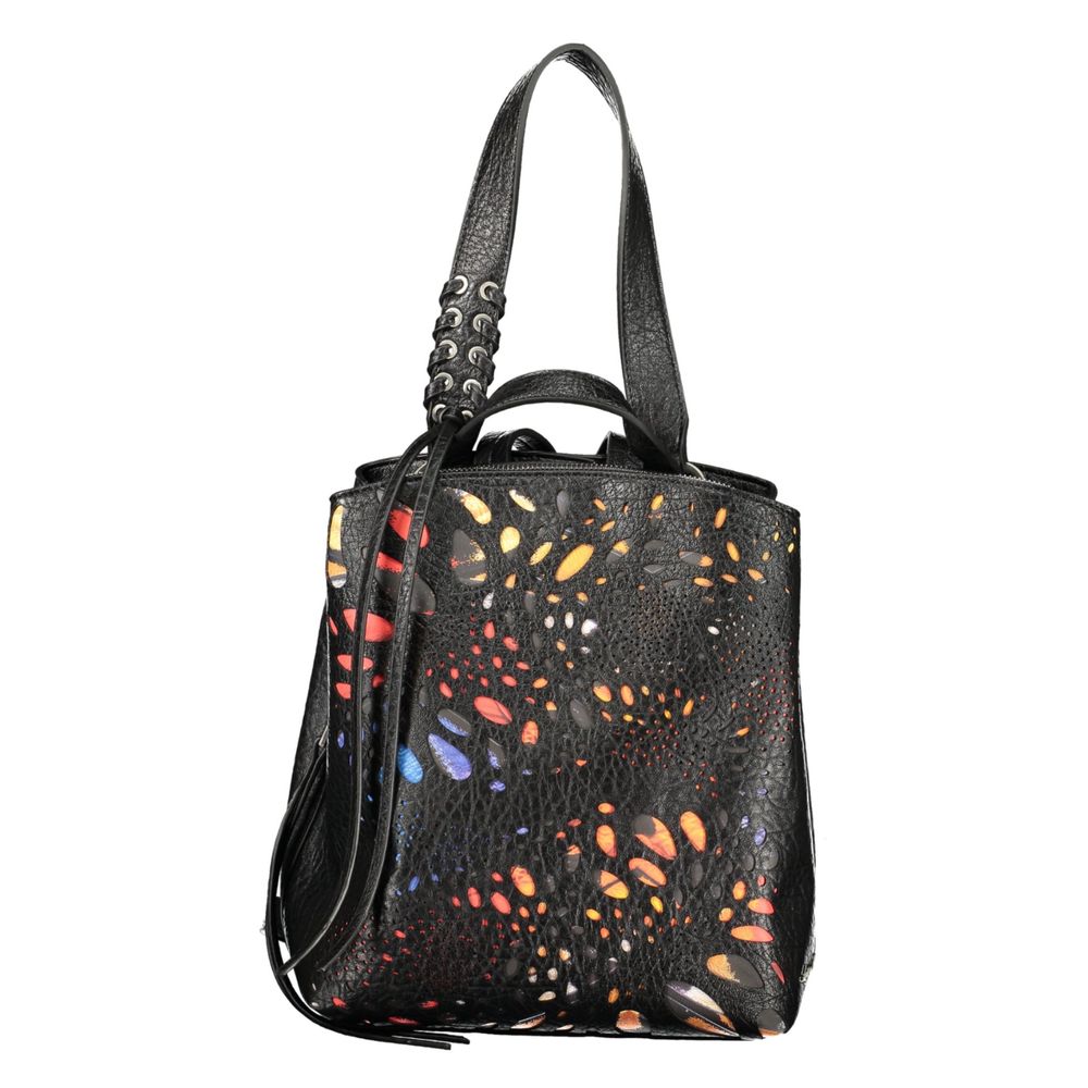 Desigual Schwarzer Rucksack aus Polyurethan für Damen