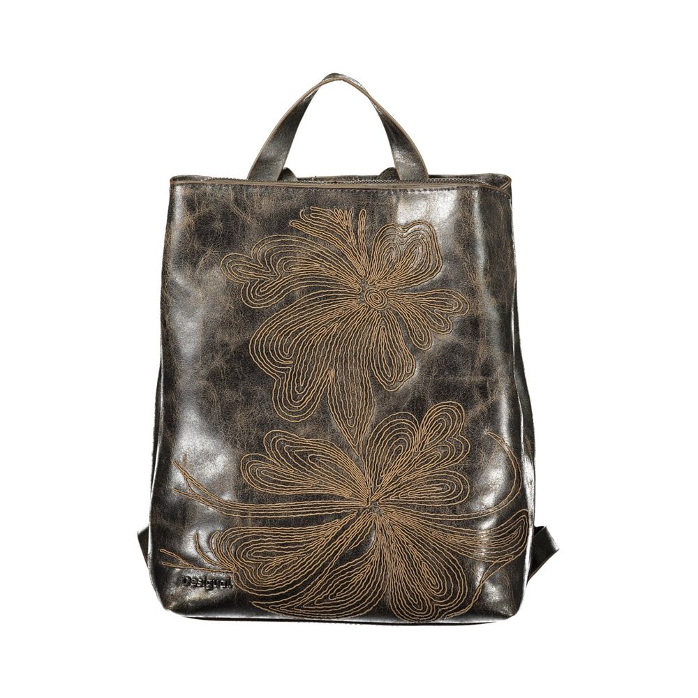 Desigual Brauner Rucksack aus Polyurethan für Damen