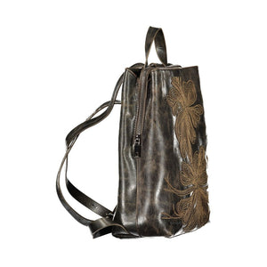 Desigual Brauner Rucksack aus Polyurethan für Damen