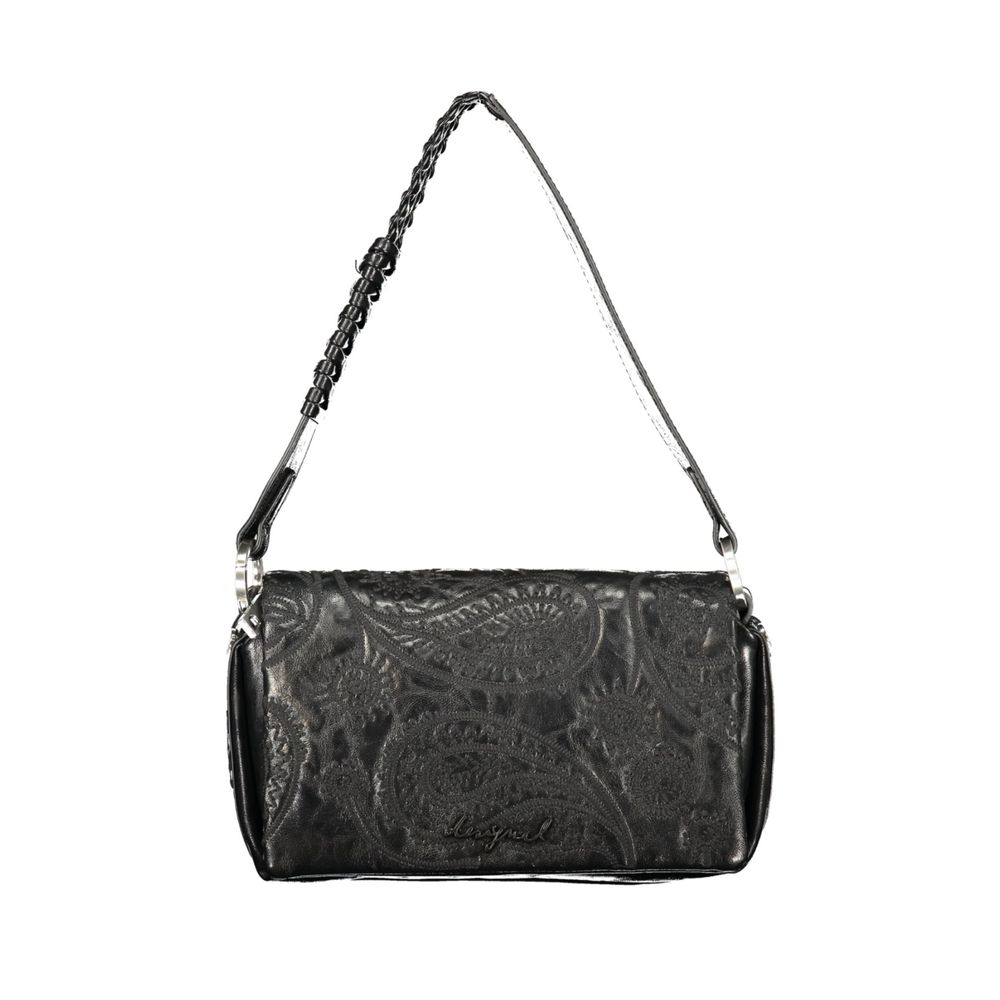 Desigual Schwarze Polyethylen-Handtasche