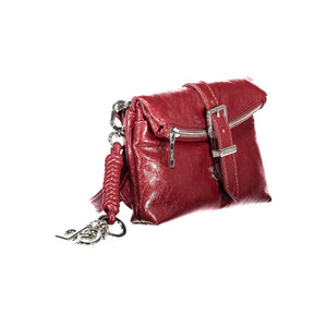Desigual Rote Damen-Schultertasche aus Polyurethan