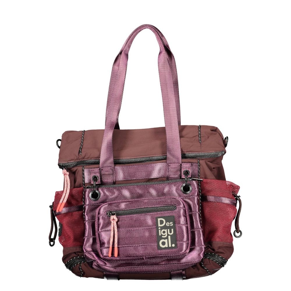 Desigual Braune Handtasche aus Polyamid