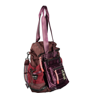 Desigual Braune Handtasche aus Polyamid