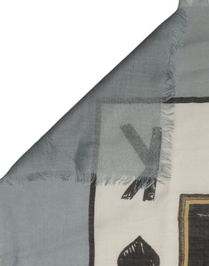 Dolce & Gabbana Herren Foulard Schal "King of Hearts" in Multicolor