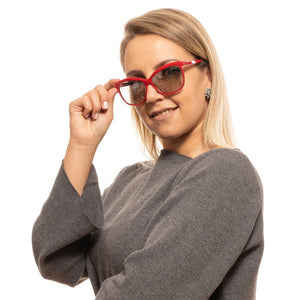 Rodenstock Sonnenbrille aus rotem Kunststoff