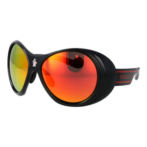 Moncler Schwarze Sonnenbrille aus Kunststoff