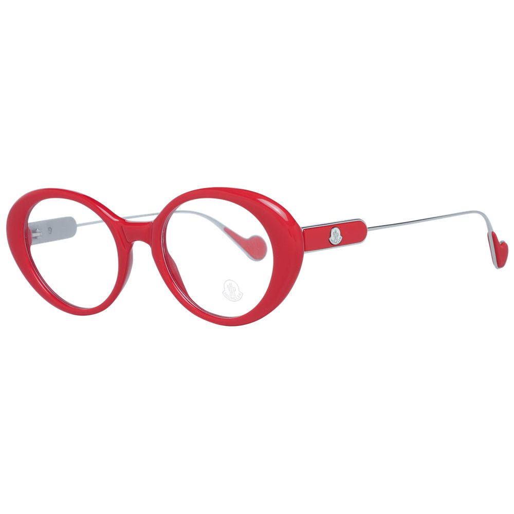 Moncler Rote Brille aus Metall & Kunststoff (Fassung)