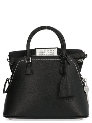 Maison Margiela Schwarze Kalbsleder-Handtasche