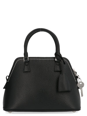 Maison Margiela Schwarze Kalbsleder-Handtasche