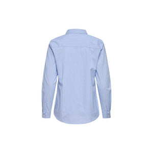 Jacqueline De Yong Blaue Baumwollbluse
