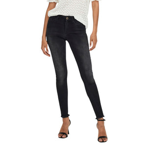 Only Schwarze Skinny Jeans aus Baumwolle
