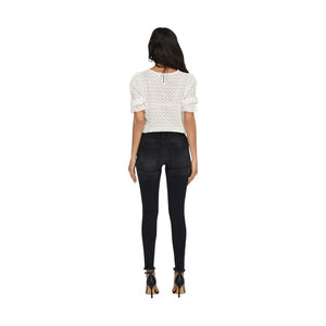 Only Schwarze Skinny Jeans aus Baumwolle