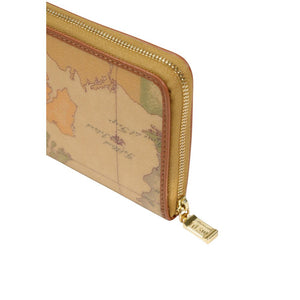 Alviero Martini Prima Classe Beige Leder Portemonnaie