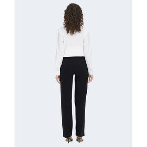 Jacqueline De Yong Schwarze Zigarettenhose aus Elasthan