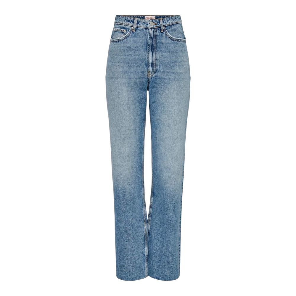 Only Hellblaue Baumwolljeans im Relaxed Fit