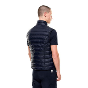 EA7 Emporio Armani Blaue Ärmellose Jacke aus Polyamid
