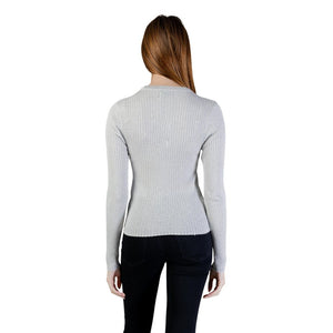 Jacqueline De Yong Silbernes Sweatshirt aus Viskose