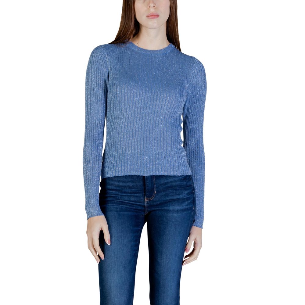 Jacqueline De Yong Blaues Sweatshirt aus Viskose