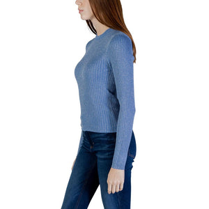 Jacqueline De Yong Blaues Sweatshirt aus Viskose