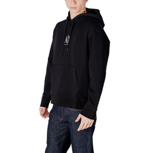 Armani Exchange Schwarzer Baumwoll-Hoodie