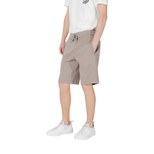 Armani Exchange Braune Baumwoll-Bermudashorts