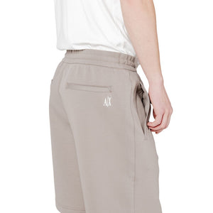 Armani Exchange Braune Baumwoll-Bermudashorts