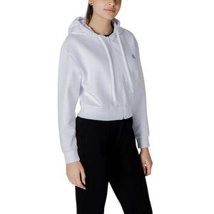 Armani Exchange Weiße Baumwoll-Kapuzenpullover