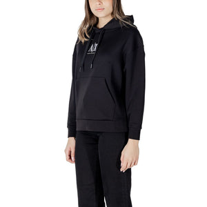 Armani Exchange Schwarzer Baumwoll-Hoodie