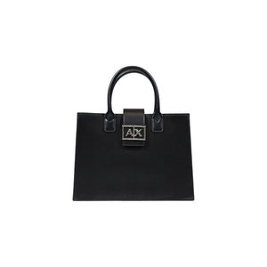 Armani Exchange Schwarze Handtasche aus Polyester