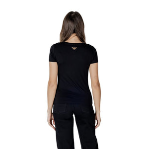 EA7 Emporio Armani Zweifarbiges Modal-T-Shirt