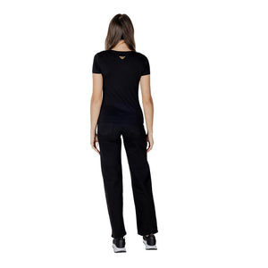 EA7 Emporio Armani Zweifarbiges Modal-T-Shirt