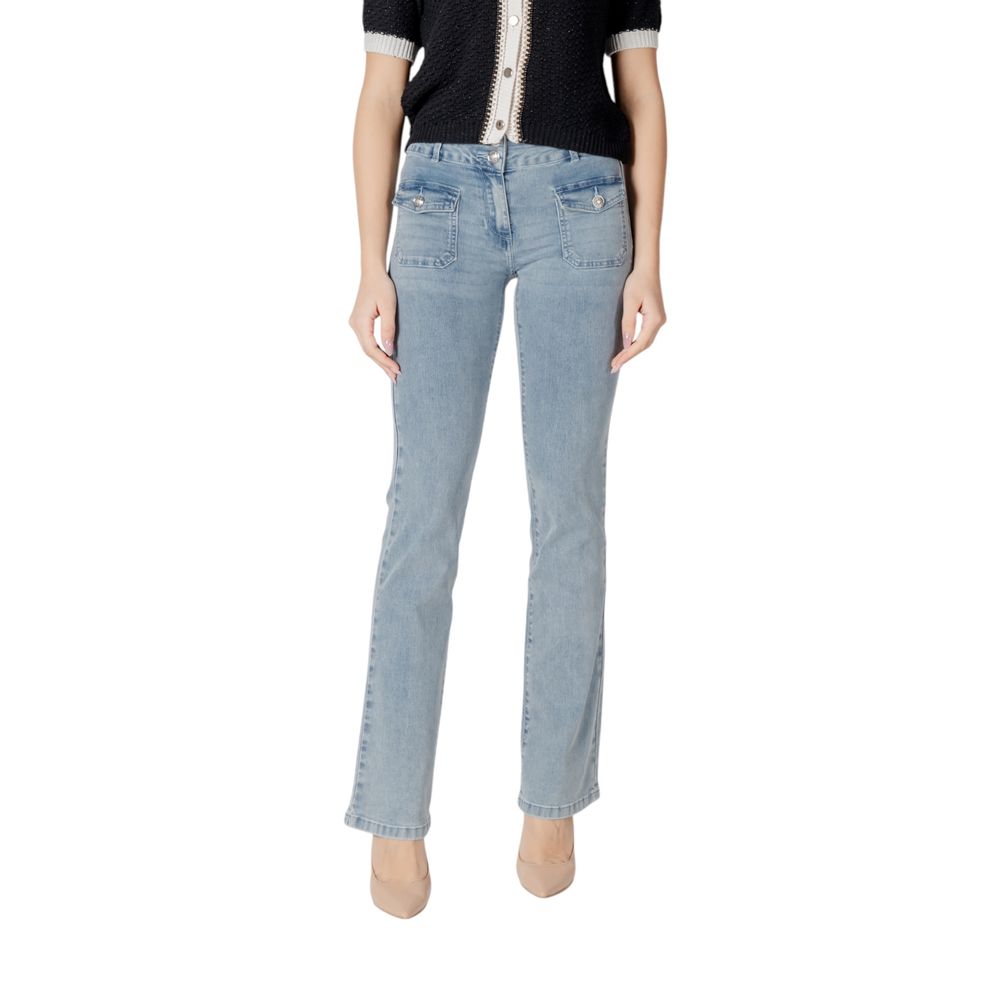 Morgan De Toi Blaue Baumwoll-Skinny-Jeans